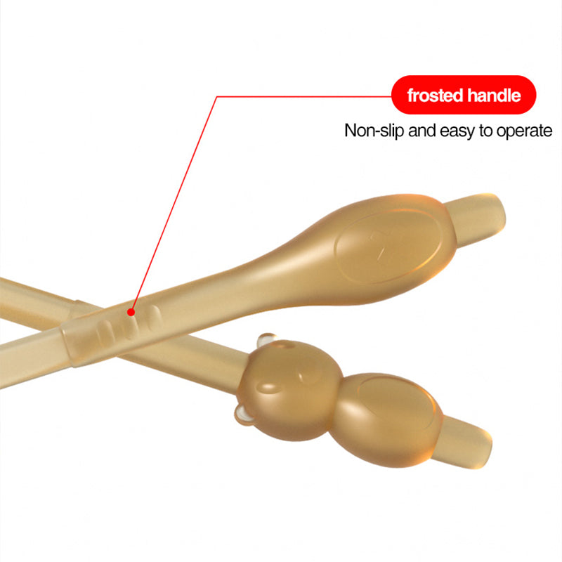 Juego de cepillos de dientes de silicona para bebés - BT11