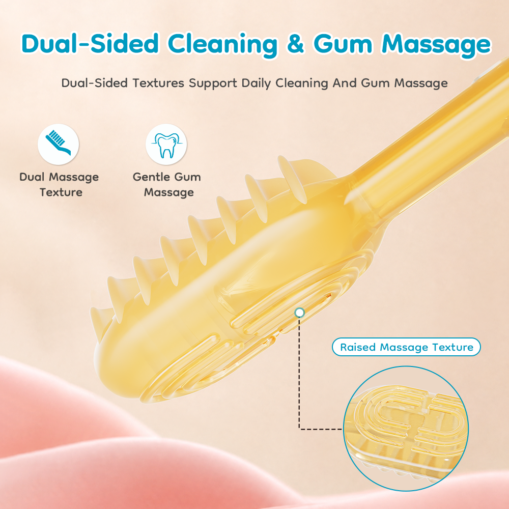 Baby Silicone Toothbrush & Tongue Cleaner Set - BT16