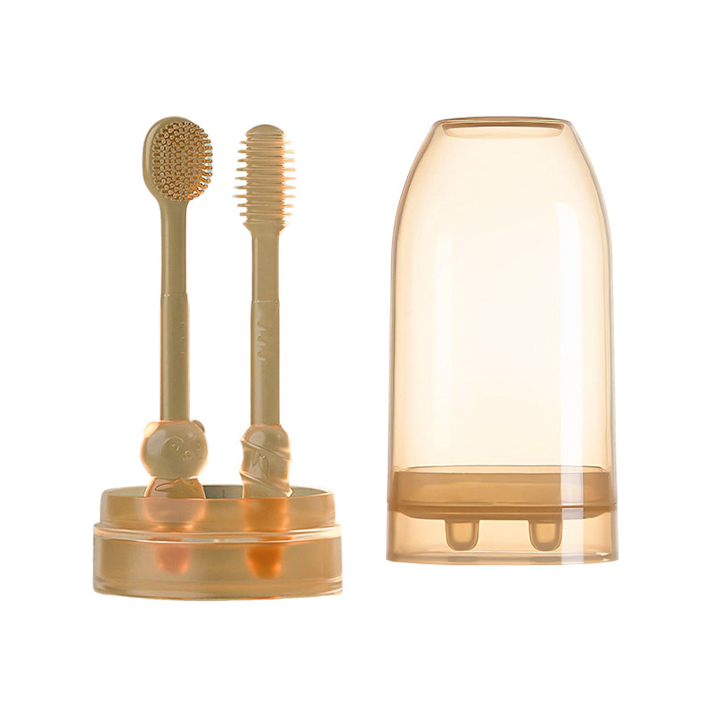 Juego de cepillos de dientes de silicona para bebés - BT11