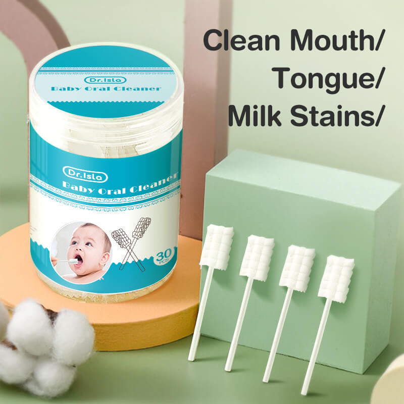 Limpiador de lengua para bebés, paquete de 30 unidades - QJ02