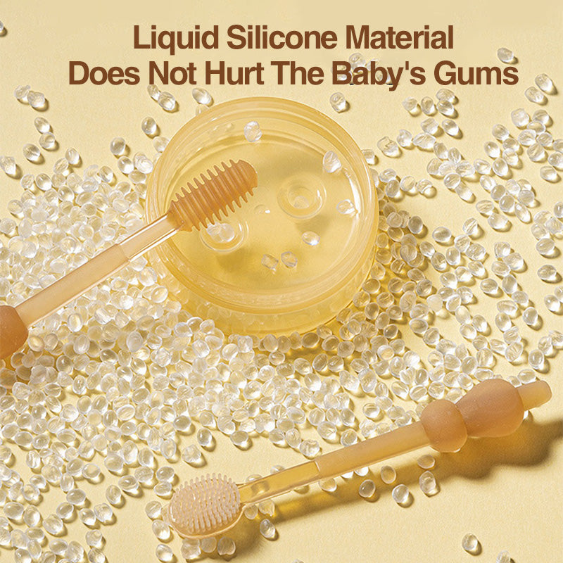 Juego de cepillos de dientes de silicona para bebés - BT11