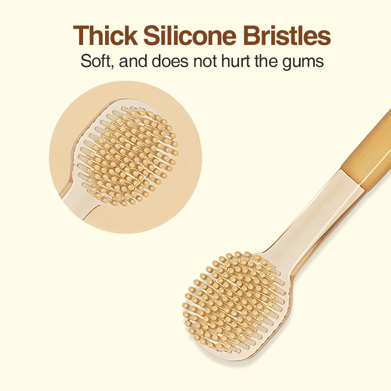 Juego de cepillos de dientes de silicona para bebés - BT11